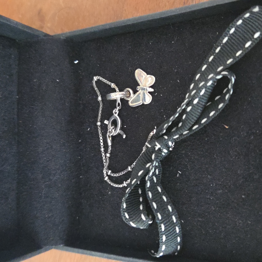Links of London Silver Bracelet W Butterfly Pendant